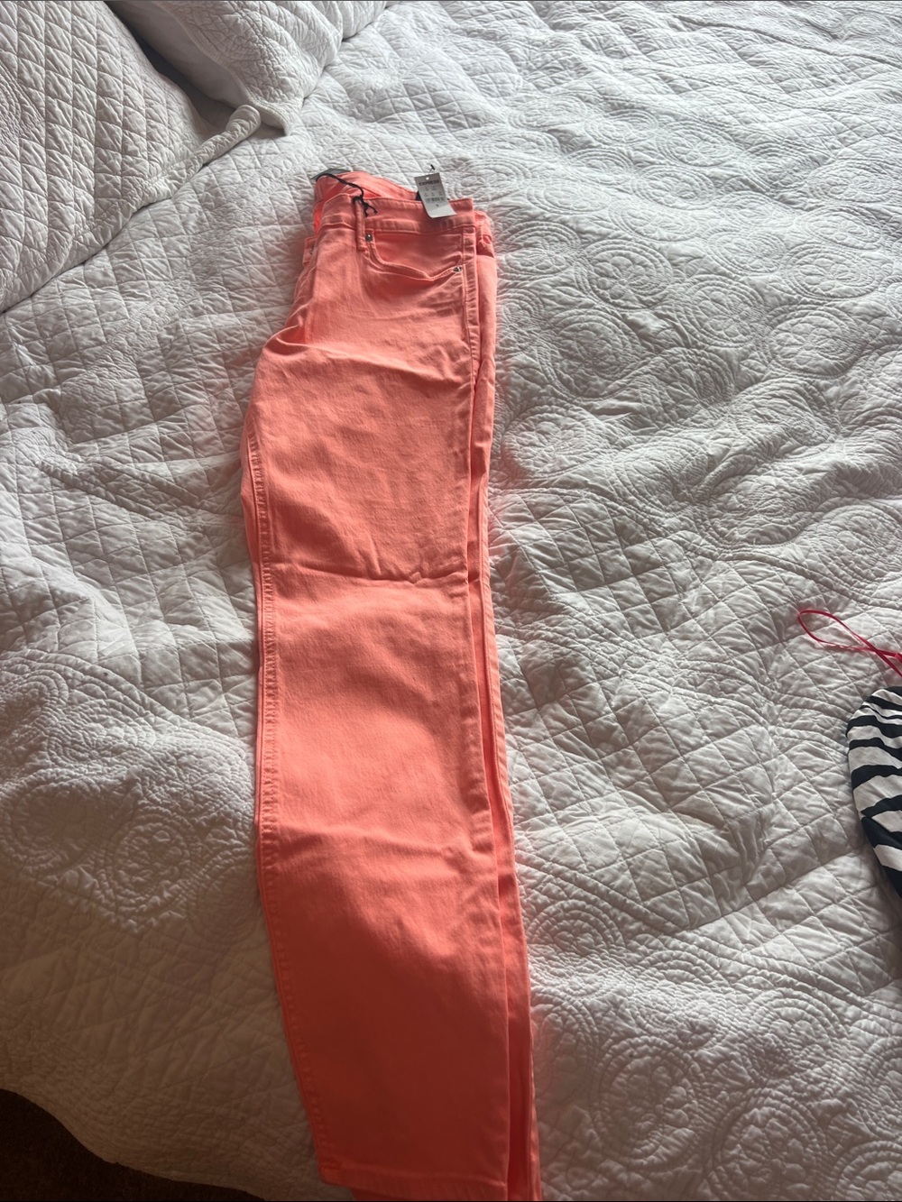 Express Coral Pink Skinny Jeans